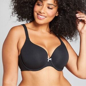Lane Bryant Cacique Lightly Lined T-Shirt Bra Black size 40DDD